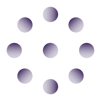 Obrázok bodiek v kruhu